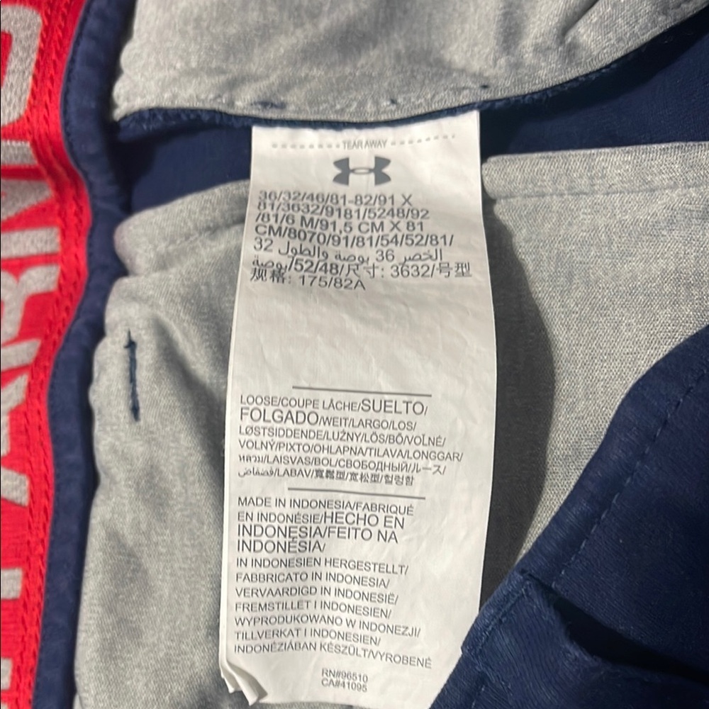 MN3 Under Armour Blue Chinos Straight-Leg - Picture 7 of 7